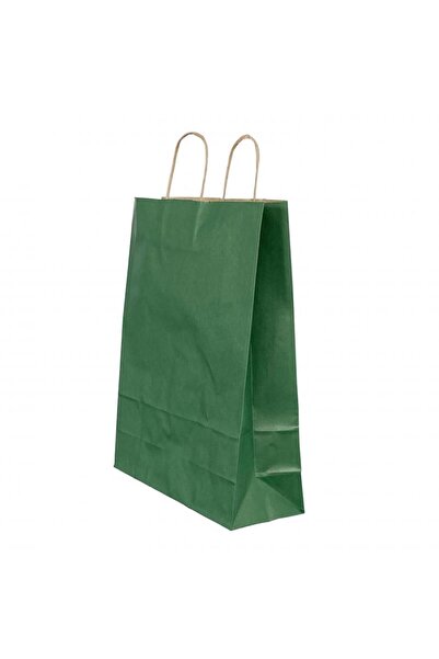 MC Micostore Χάρτινη τσάντα με στριφτή λαβή 22 x 10 x 31 εκ. πράσινες ρίγες/κ...