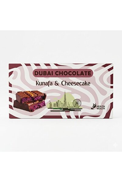 HEALTH WEALTH Dubai Chocolate Kunafa & Cheesecake 220g