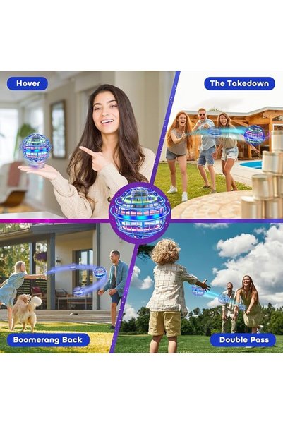 GENERAL 2025 Flying Sky Ball Toy Mini Hand-Controlled Hovering Boomerang Spinner Toy for Kids and Adults in