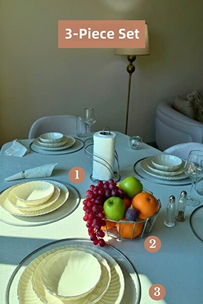 Edora Home Set of 3 Matte Silver 6-Piece Supla Swan Napkin Holder Oval Corner...
