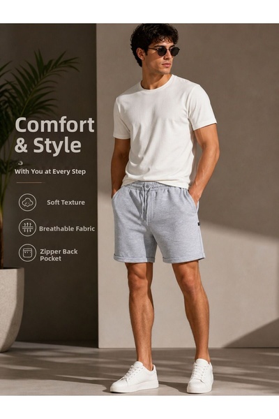 Crazy shee pantaloni scurți tip jogger cu tiv pliat