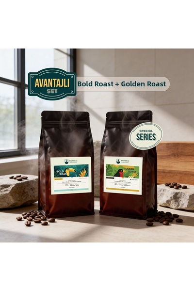 Kahveras Coffee Roastery طقم قهوة من قطعتين - تحميص ذهبي 100% أرابيكا، سلسلة ...