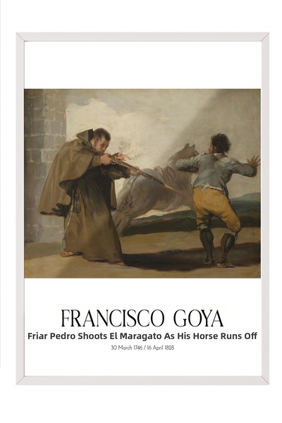 Postifull Francisco Goya, Tablou în ramă albă, Seria de artă NR:111852