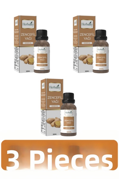 herbalıty Ginger Oil 20 ml 3*Pcs