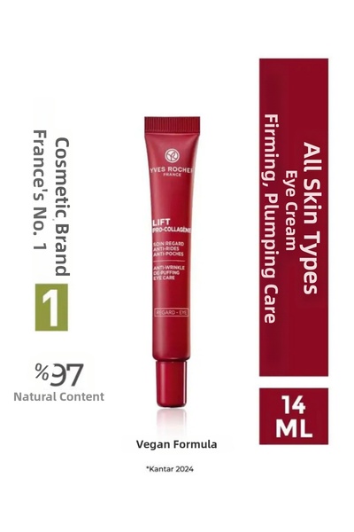 Yves Rocher Collagen and Hyaluronic Care Cream with Lifting Effect for the Ey...