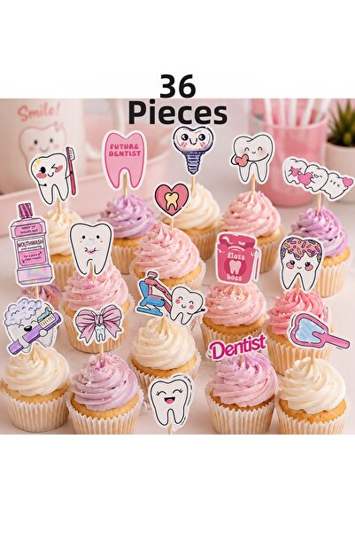 Dijital Nostal My First Tooth Came Out Cupcake Trend Popular Topper First Too...