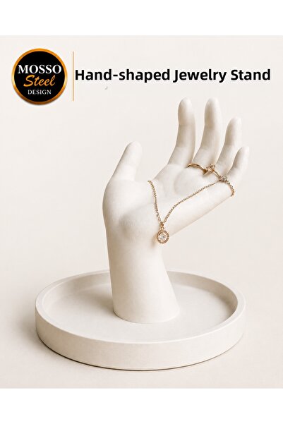 Mosso Steel Hand-Shaped Jewelry Stand Decorative Holder & Jewelry Organizer –...