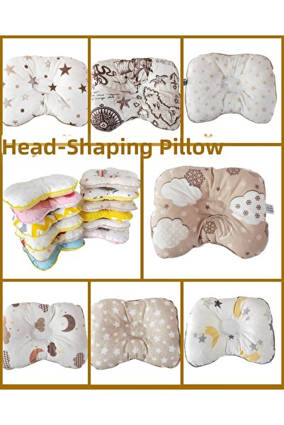 bebek_iklimi Baby Flat Head Pillow **gift Pillow Case Gift Drooling Bib**