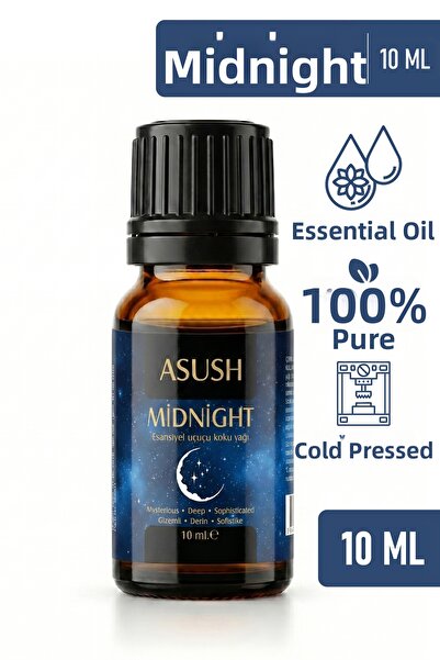 ASUSH زيت ميدنايت الأساسي 10 مل - عطر عميق وساحر ودائم للبيئة المحيطة