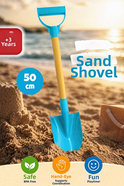 Meleni Toys Sand Digging Shovel - Children's Garden Beach Sand Activity Toy Blue