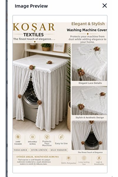 KOSARHOME Washing and Drying Machine Cover