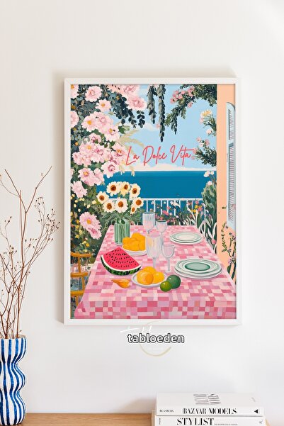 tablodea La Dolce Vita Μεσογειακός πίνακας, Ιταλία, Αφίσα Pinterest με λουλου...