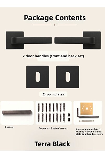 almital mobilya aksesuarları furniture accessories Mâner de ușă cu insignă pă...