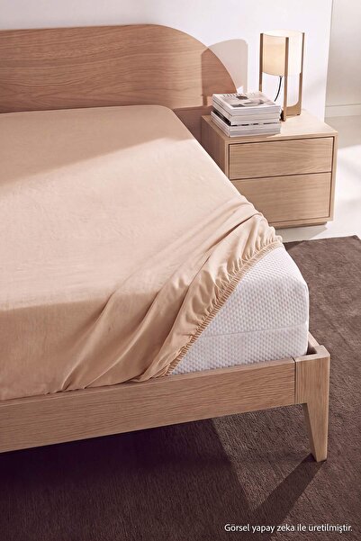 TRENDYOLMİLLA HOME 100% Cotton Double Elastic Combed Cotton Bed Sheet 180X200...