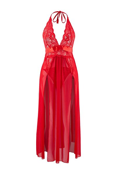 Trendyol Collection بيبي دول أحمر مسطح THMSS26LL00032