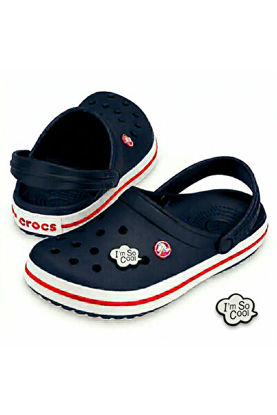Crocs Παντόφλες Crocband Unisex Navy Blue 11016-410 (Παντόφλες με διακοσμητικ...