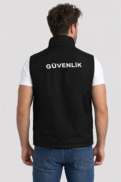 ARTHUR Erkek Yazlık Nakış İşlemeli Özel Güvenlik Yeleği - Önden Yazılı ve Ref...