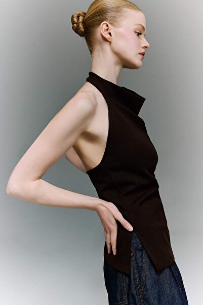 DeFacto Μπλούζα με λεπτή εφαρμογή και λεπτή γιακά F8007AX25AU