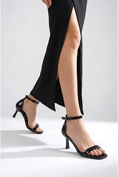 Gökhan Talay Dalina Εύκαμπτη Μαλακή Αντιολισθητική Σόλα (4 εκ.) Μαύρο Λουστρί...