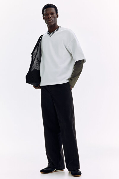 H&M Burgulu Pantolon Relaxed Fit