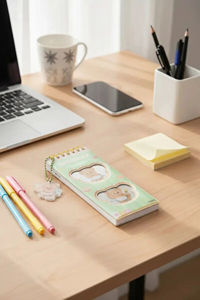 Miniso Lisanslı Butterbear Serisi Stres Giderici Not Defteri Rahatlatıcı Tasa...