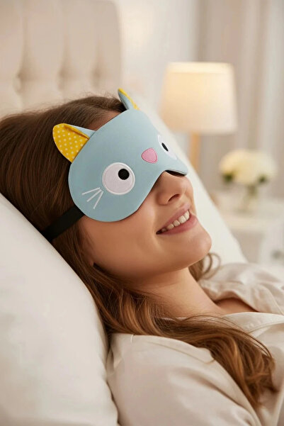 Miniso Lisanslı Kedi Şekilli Jelli Uyku Gözlüğü 20 Cm – Sıcak Soğuk Kullanım ...