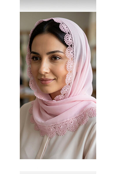 NUMİSTORE İğne oyası pembe renk namaz örtüsü