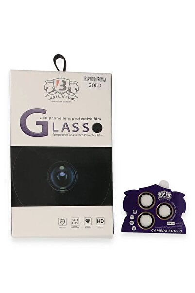 SORA GROUP iPhone 14 Pro Max Bilvis Titan Kamera Lens - Gold
