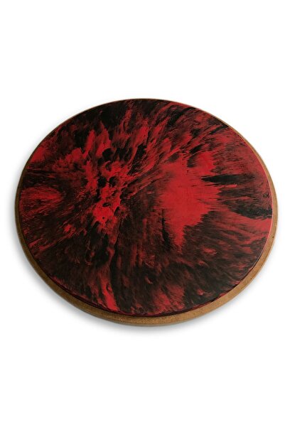 okecajon Practice Pad 30 cm  12 Inç Tek Taraflı  Renkli  Kauçuk Drum Pad Davul Çalışma Pedi  Bateri