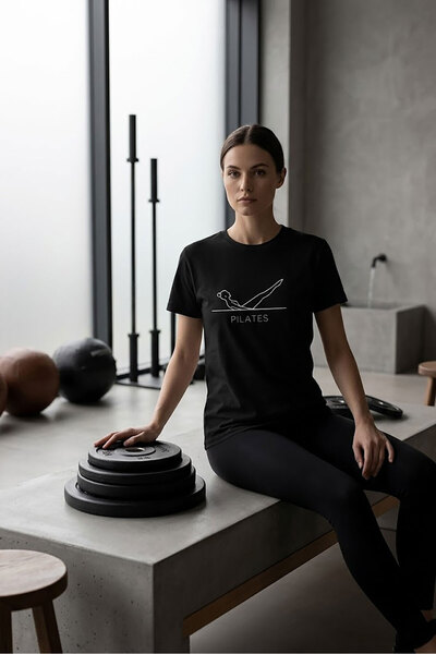 onsrawear Pilates Yoga Spor Baskılı Plates Topu Reformer Hareketi Şık Minimal...