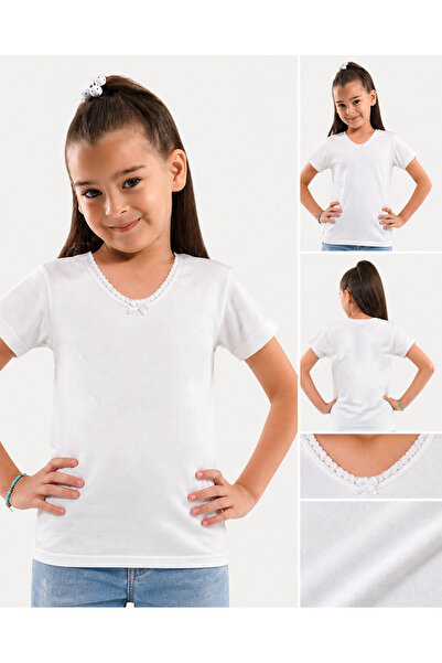 Öztaş Underwear 4022-a Kız Çocuk Ribana Fanila