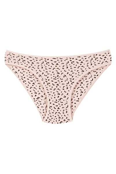 Kadın Pamuklu Desenli Bikini Külot - Mikro Desenli