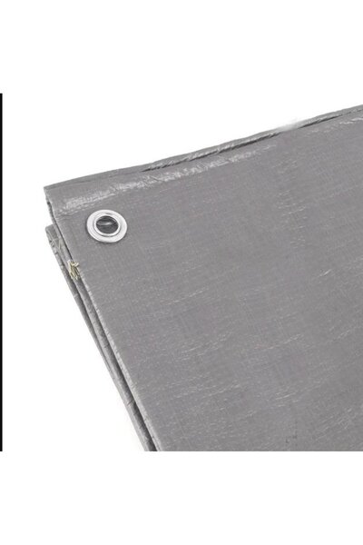 3x4 Mt GRAY 170 gr/m2 Tent Tarpaulin Thick Laminated Sequin Ring Water Dustproof Camping Tarpaulin