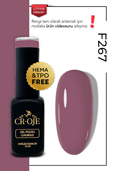 CROJE KALICI OJE Kalıcı Oje F267- Pembe (12 ML.)
