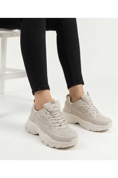 McDark Milano Bej Kadın Sneaker