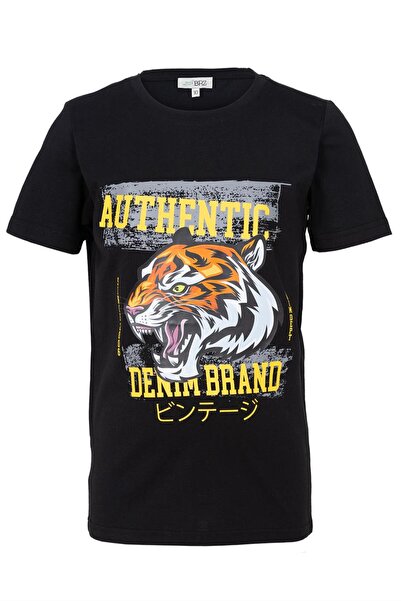 BRZ KIDS Tiger Printed Boy's Short Sleeve T-shirt