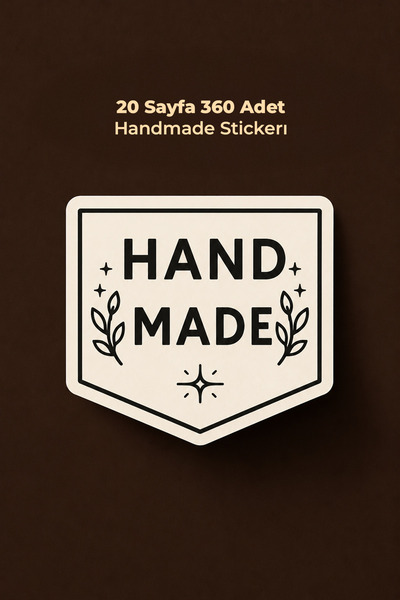To Design Lab Handmade Sticker - El yapımı Sticker Seti 20 Sayfa/360 Adet Sti...