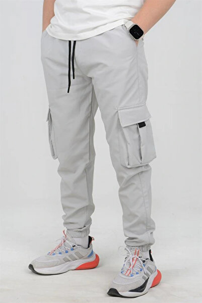 Edwox Ανδρικό Slim Fit Pocket Slim αθλητικό παντελόνι με ελαστική μέση και πό...