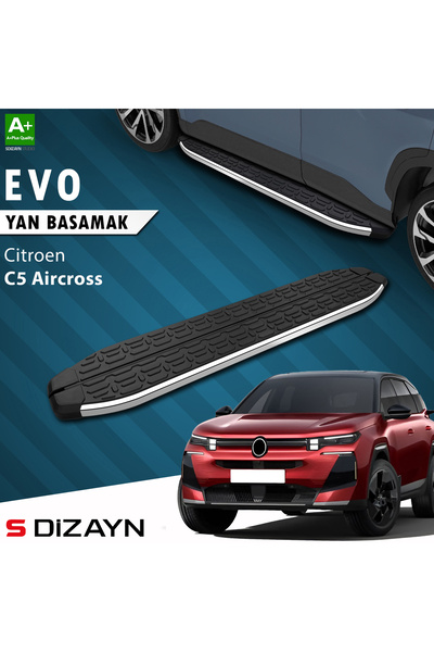 S Dizayn S-Dizayn Citroen E-C5 Aircross Elektrikli Evo Krom Yan Basamak 193 C...