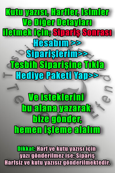 TESBİHEFENDİ Gümüş Püskül Turkuaz Siyah Ateş Kehribar