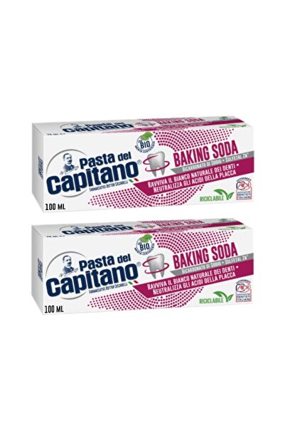Pasta Del Capitano معجون أسنان بصودا الخبز 100 مل × 2 قطعة
