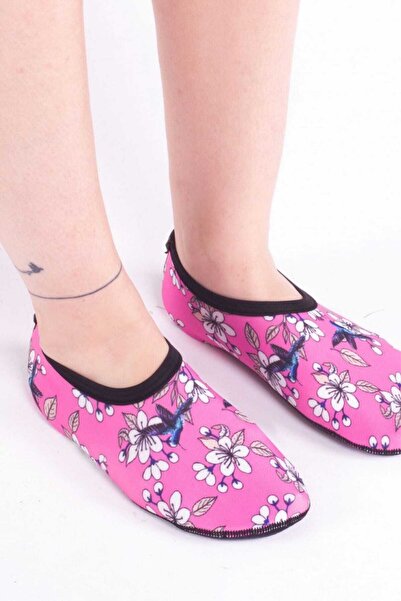 Savana Pink Flower Unisex Sea Shoes pinkicek