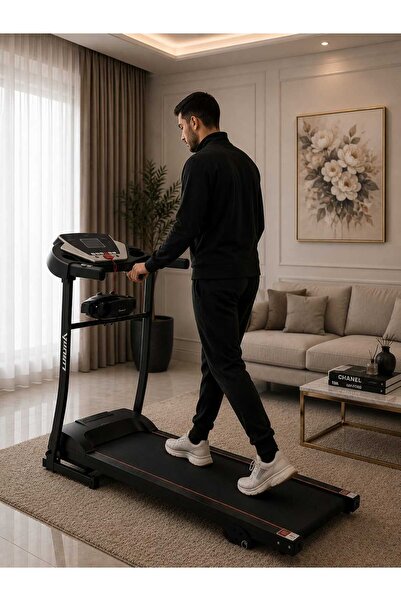 MY LIFE FITNESS جهاز مشي كهربائي منزلي 6069D، محرك 1.5 حصان، سرعة حتى 10 كم/س...