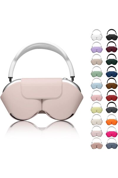 VEXORA GLOBAL AirPods Max ile Uyumlu Koruyucu Kılıf, PU Deri, Mıknatıslı Kapa...
