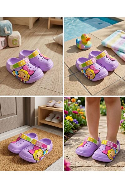 Hızlı Al PRENSES FİGÜRLÜ ÇOCUK BEBEK SANDALET TERLİK CROSS TERLİK(KÜÇÜK KALIP...