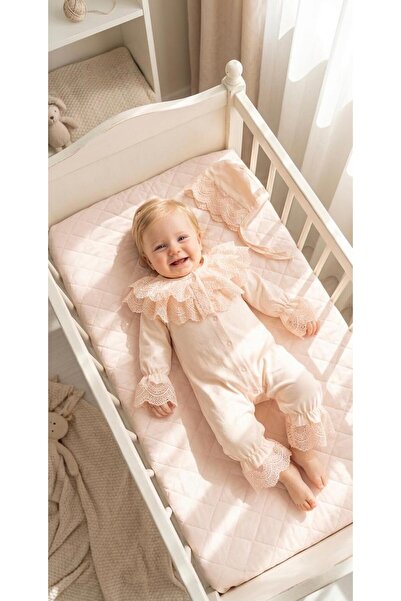 Miniday Baby بدلة طفلة من ماركة Mevlütlük مع دانتيل وباندانا، مصنوعة من القطن...