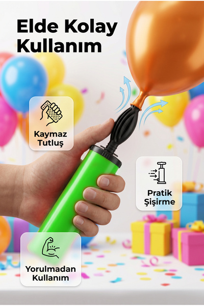 MAKAMP مضخة يدوية - مضخة نفخ للبالونات والمنتجات القابلة للنفخ