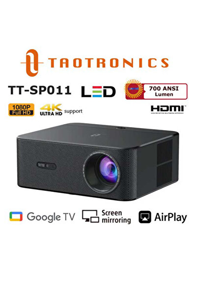 TaoTronics TT-SP011 LED Projeksiyon 1080P Ev Sinema, WiFi, Bluetooth, Lisansl...