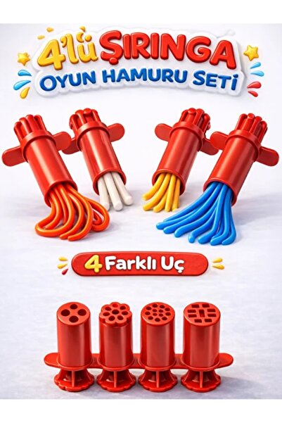 BYCEGU El-Göz Koordinasyonu Geiştirici Oyun Hamuru Şekillendirici Enjektör Şı...