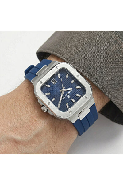 Daniel Klein Premium Dark Blue Silicone Band Watch for Men DK.1.14143-3